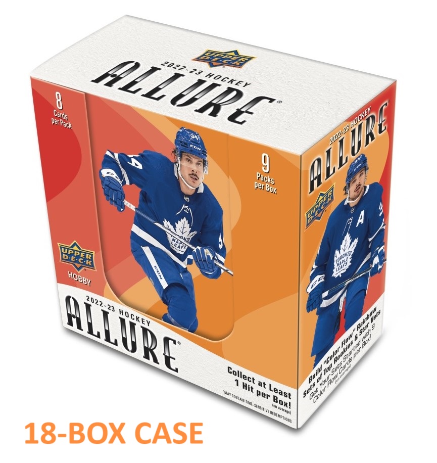 2022-23 Upper Deck Allure Hockey Hobby 18-Box CASE